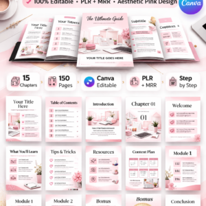 150-Page Canva eBook Template | PLR & MRR License
