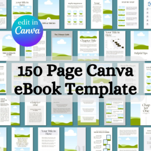150-Page Canva eBook Template | PLR & MRR License