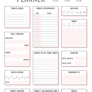 12 Weeks fitness Weight Loss Planner