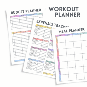 12 Weeks fitness Weight Loss Planner