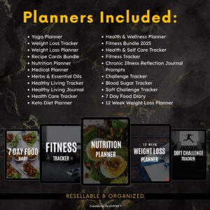 30-Day Home Fitness & Fat Loss System (Printable + Editable Planner Pack)